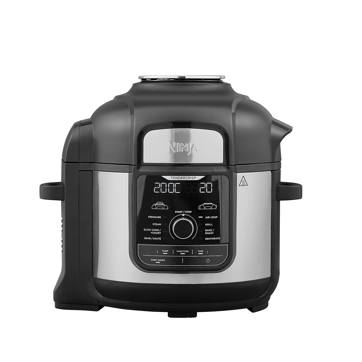 Ninja Foodi OP500UK 7.5L 9 in 1 Multi Pressure Cooker and Air Fryer Black Stainless Steel Fivestar Services Euronics